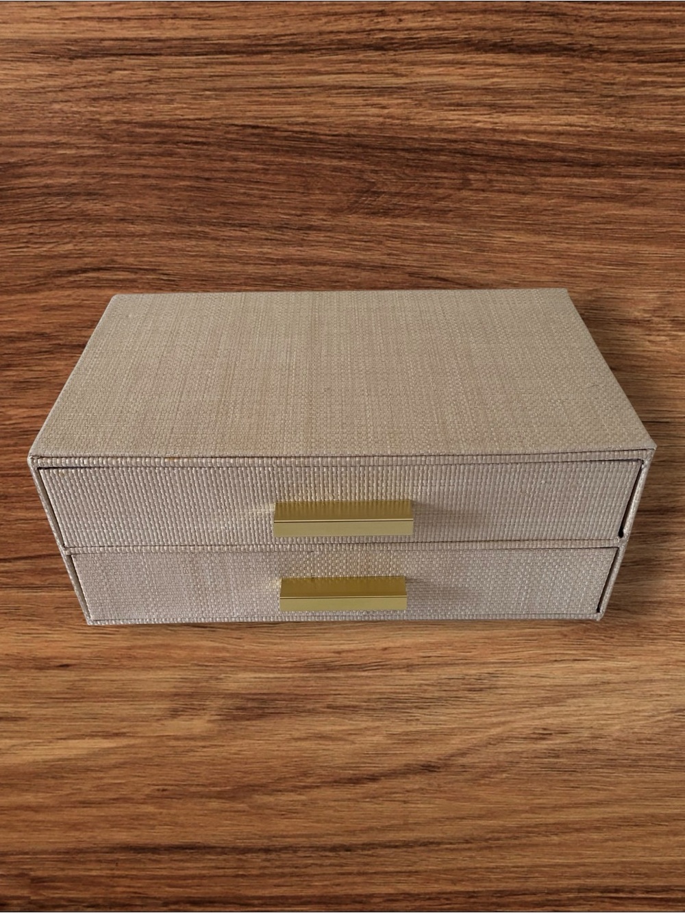 2 Drawer Woven Jewelry Box/Organizer NEW